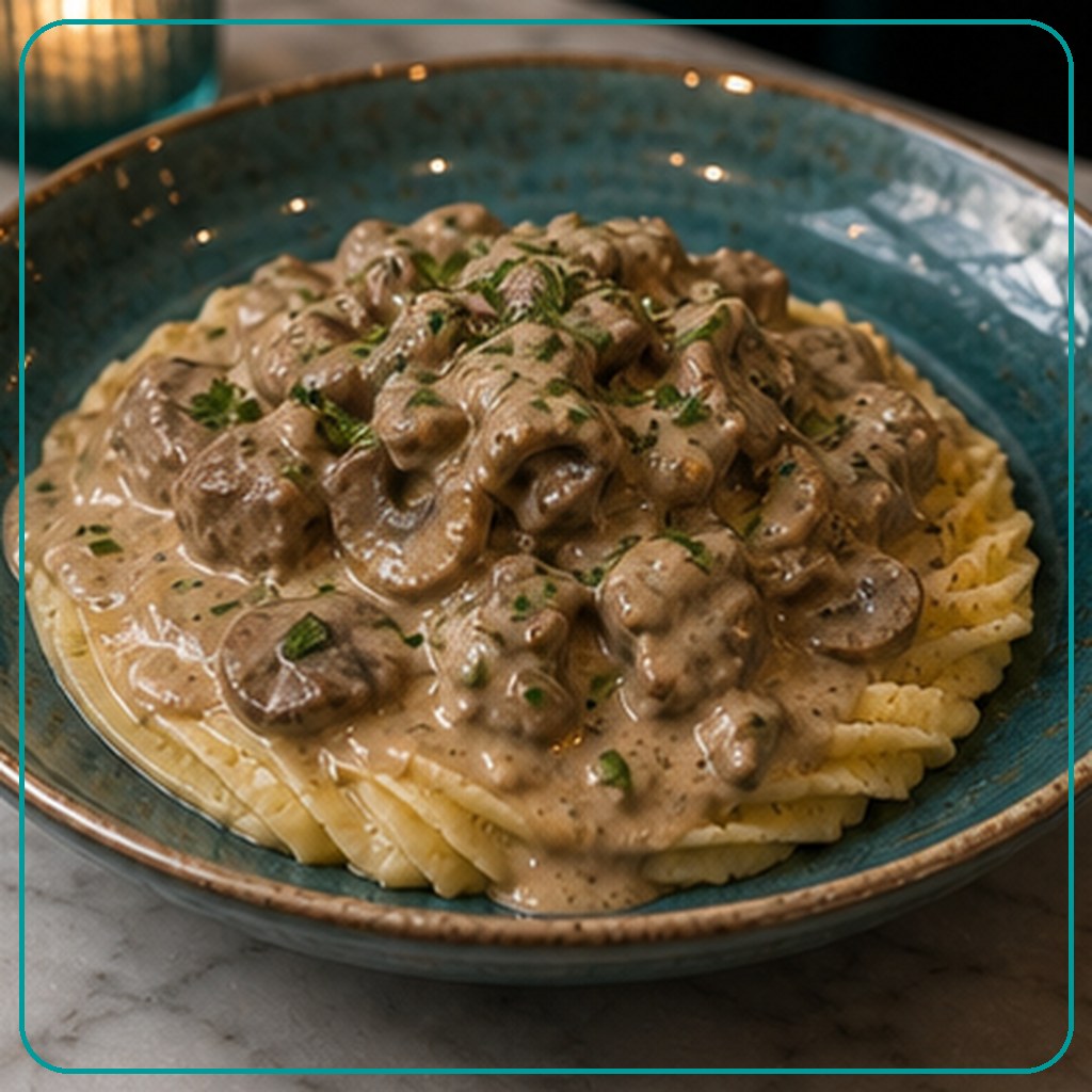 [MENU-064-SKINNY-BEEF-STROGANOFF] سكيني بيف ستراجانوف - Skinny Beef Stroganoff