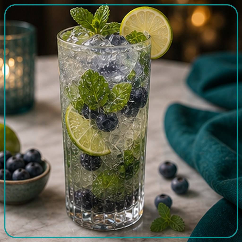 [MENU-116-MOJITO-BLUEBERRY] موهيتو بلوبيري - Mojito Blueberry