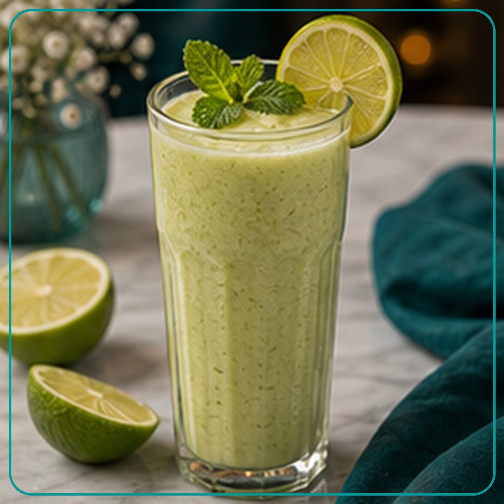 [MENU-158-SMOOTHIE-LEMON-MINT] Smoothie Lemon Mint - سموذي ليمون نعناع