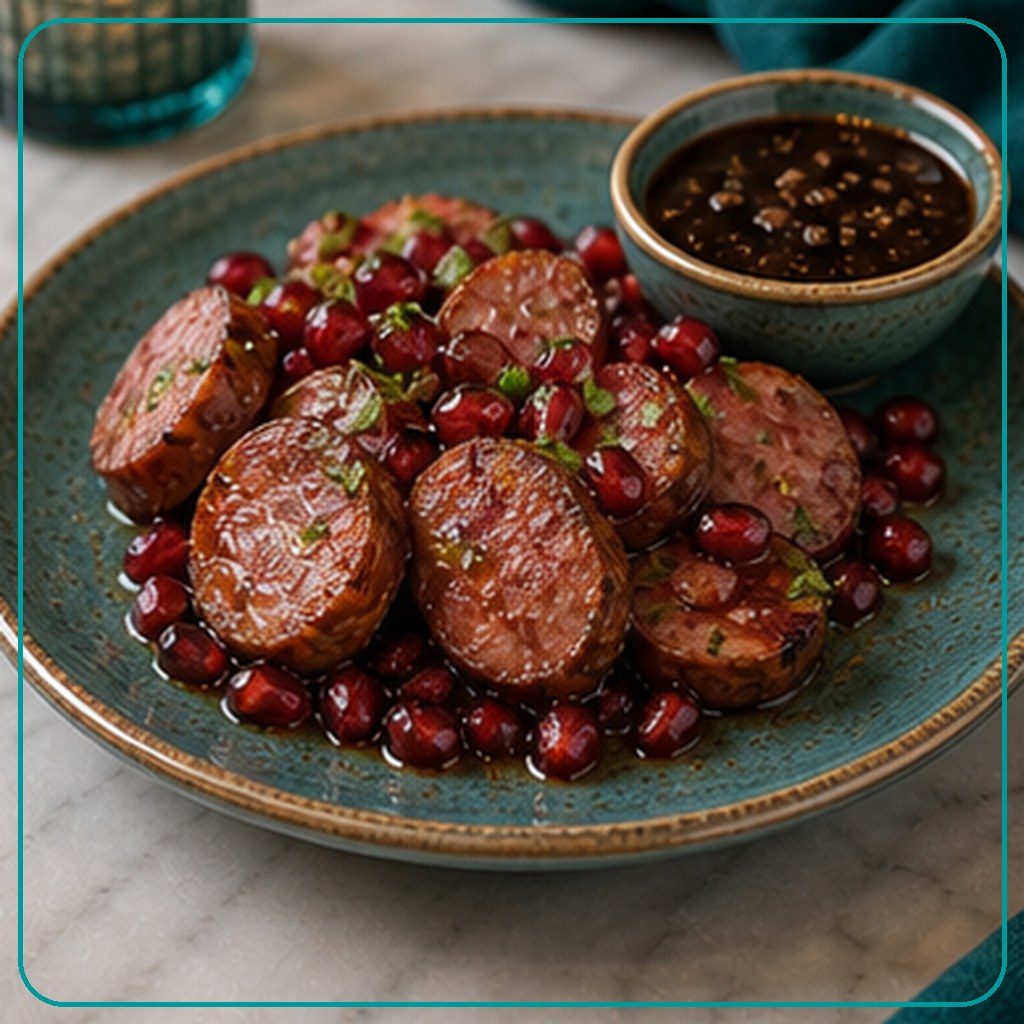 [MENU-030-SAUSAGES-POMEGRANATE] Sausages Pomegranate - سجق بدبس الرمان