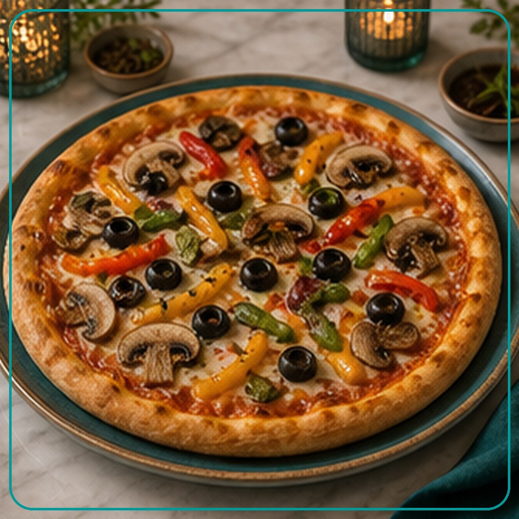 [MENU-039-VEGETARIAN-PIZZA] بيتزا خضروات - Vegetarian Pizza